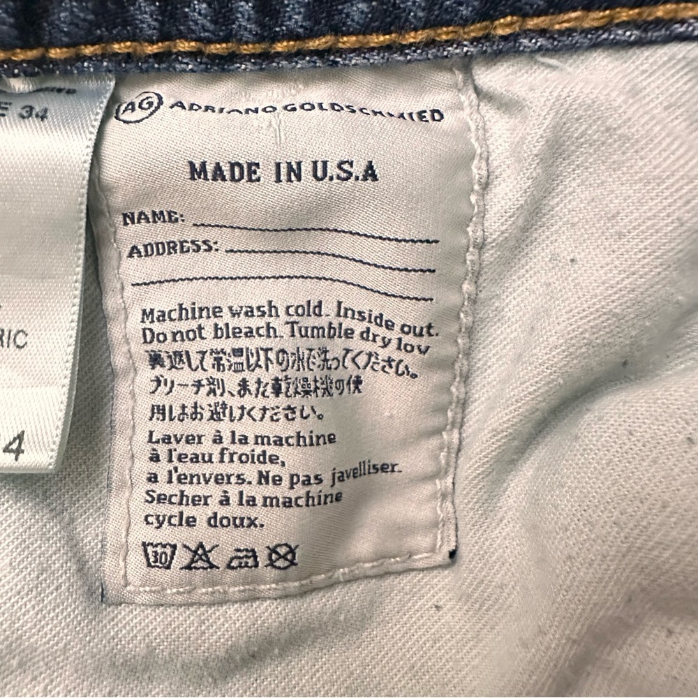 AG Adriano Goldschmied Jeans Men's 36x34
The Protege Straight Leg Denim - Picture 14 of 14